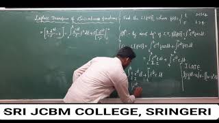 Laplace transformation of discontinuous function