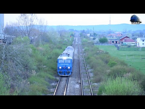 Două Trenuri pe Seară în Gara Alesd 🚆🚅 Two Evening Trains in Aleșd Train Station - 16 April 2023