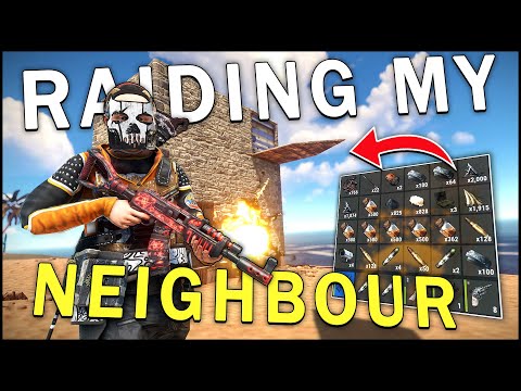 RAIDING MY ROOFCAMPER NEIGHBOUR! - Rust Solo Survival (5/7)