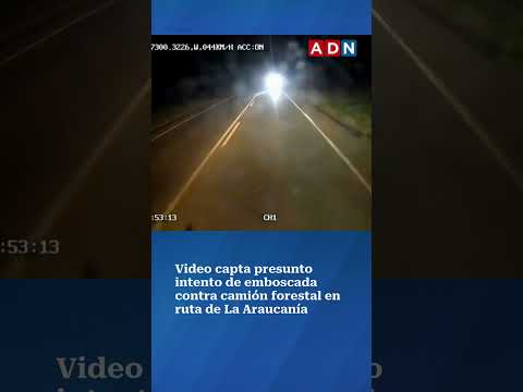 Video capta presunto intento de emboscada contra camión forestal en ruta de La Araucanía