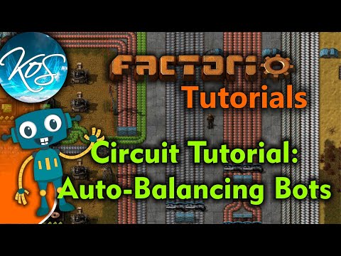 Factorio: Simple Circuits: Balance Your Bots Automatically - Tutorial