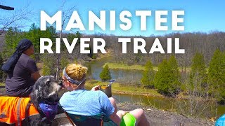 Manistee River in 4K | Hammock Camping and Hiking Manistee River Trail in Michigan