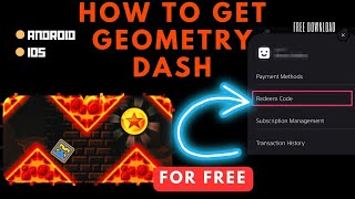 How to get Geometry Dash for FREE! | geometry dash download