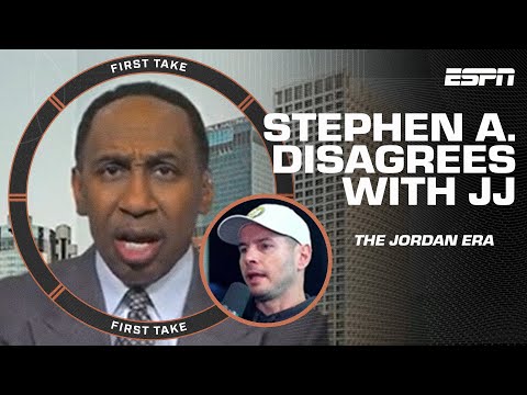 JJ is OFF HIS ROCKER 😯 Stephen A. RESPONDS to Redick saying the MJ era was watered down | First Take