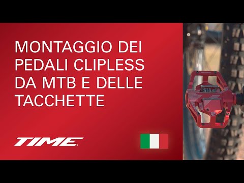 TIME: Montaggio dei pedali clipless da mtb e delle tacchette