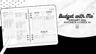 Restructuring Finances & Tax Appointment Results 😅 | February 2026 Paycheck Two Budget Check In ✅