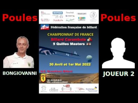 Finale 5 Quilles Masters 2022 - Billard 01 - Poule C