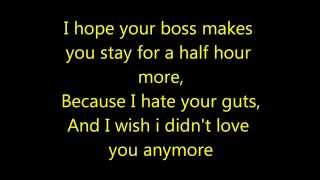 I Hate Your Guts - McBusted Lyrics