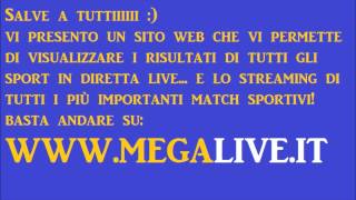 www.megalive.it Calcio in streaming e risultati in diretta (live score)