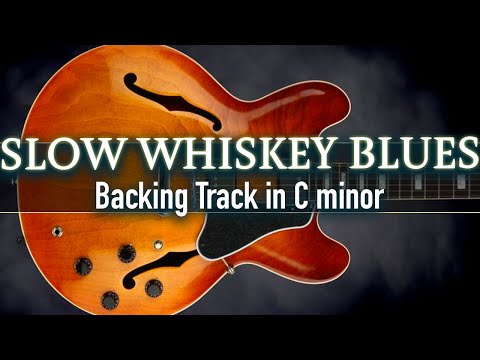 Slow & Intense Whiskey Blues Backing Track in C minor | SZBT 1093