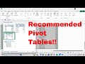 Using Recommended Pivot Tables in Microsoft Excel! Quickly Make Summary of Your Data! #msexcel