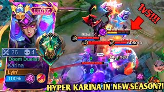 Download lagu HYPER KARINA 1v5 SAVAGE IN EARLY SEASON?! 😱🔥 TOP 1 GLOBAL KARINA DOMINATION 🔥 mp3