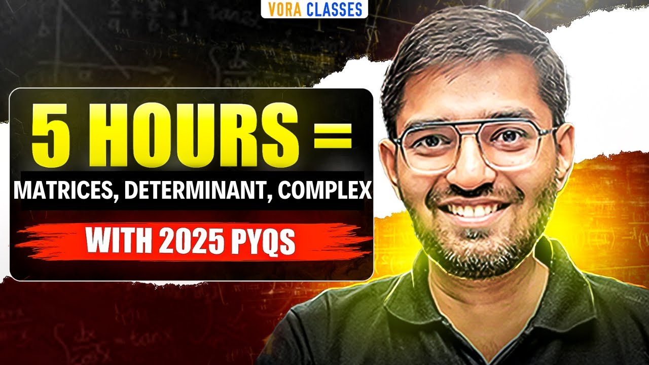 MATRICES, DETERMINANT, COMPLEX NUMBERS in 1 SHOT !! Each and Every PYQ of JEE 2025 (APRIL)