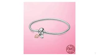 TOP SALE 6 Styles 925 Sterling Silver Heart Snake Chain Bracelet For Women