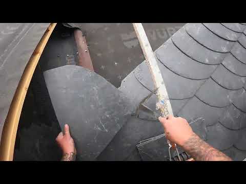 Wangenkehle - Altdeutsche Schiefer Deckung - Teil 33 - Schieferdach Halle