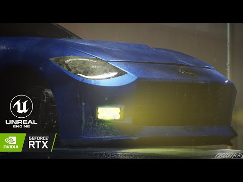 Wangan Midnight - Junkyard 22' Nissan Z // Unreal Engine 4 (RTX)