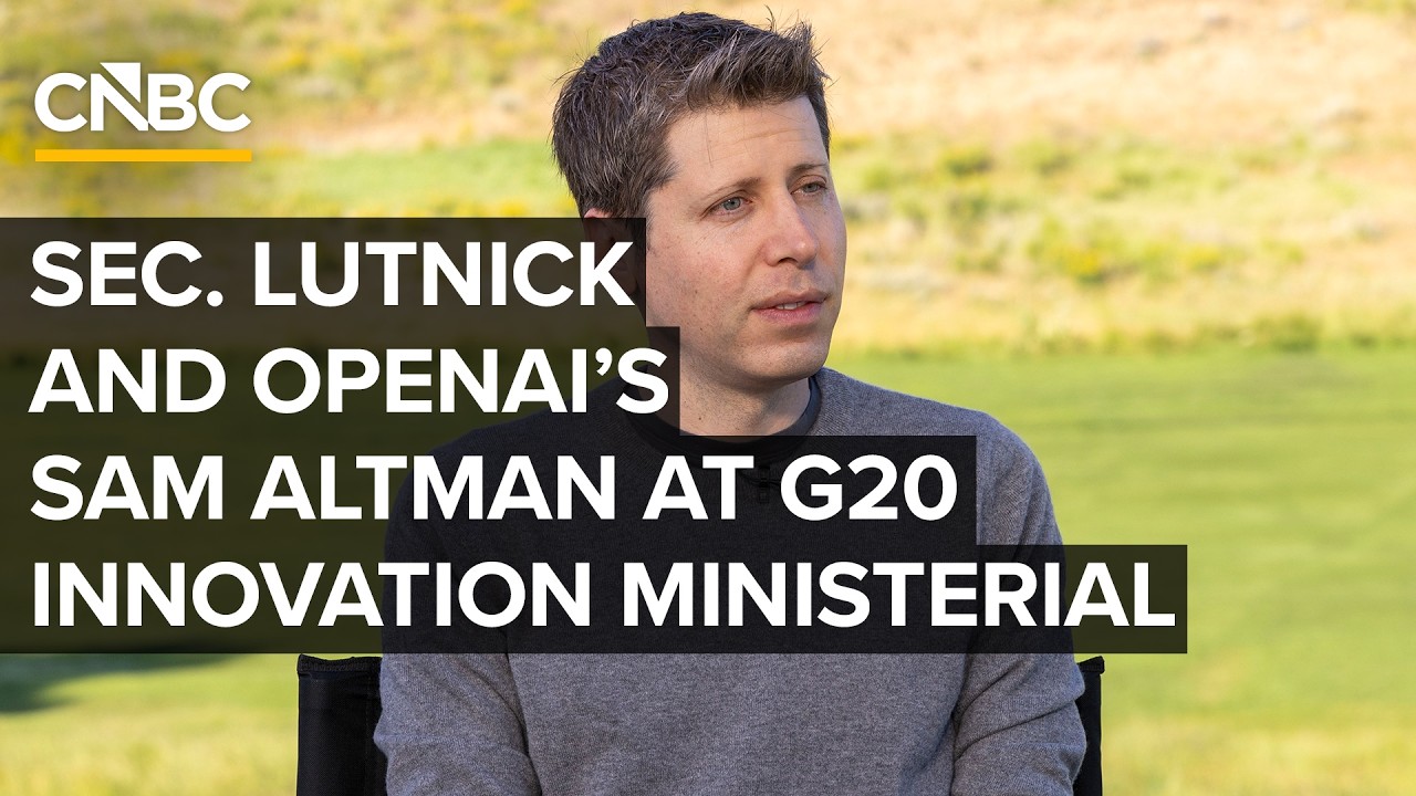Sam Altman discusses artificial intelligence and business at the G20