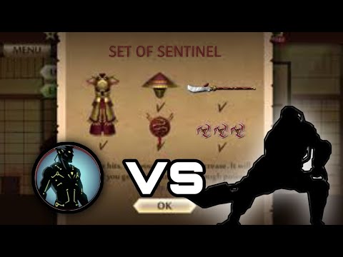 Best Shadow vs Titan || Sentinel Set VS Titan + Cutscene || Shadow Fight 2 Set of Sentinel VS Titan