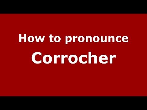 How to pronounce Corrocher (Italian/Italy)  - PronounceNames.com