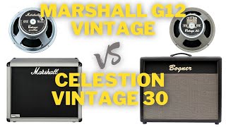 Video thumbnail for Marshall G12 Vintage vs Celestion Vintage 30 w/ Friedman Twin Sister (Bogner & Marshall cab) by Peter Glavanov