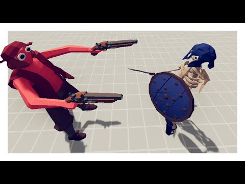 [4K] Team "Pirate" vs Team "Spooky" — Tournament —  Totally Accurate Battle Simulator — TABS