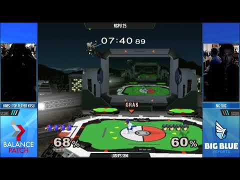 NGPU 25 SSBM - Yasu (Marth) vs. BigFoig (Falco) - Melee LSF