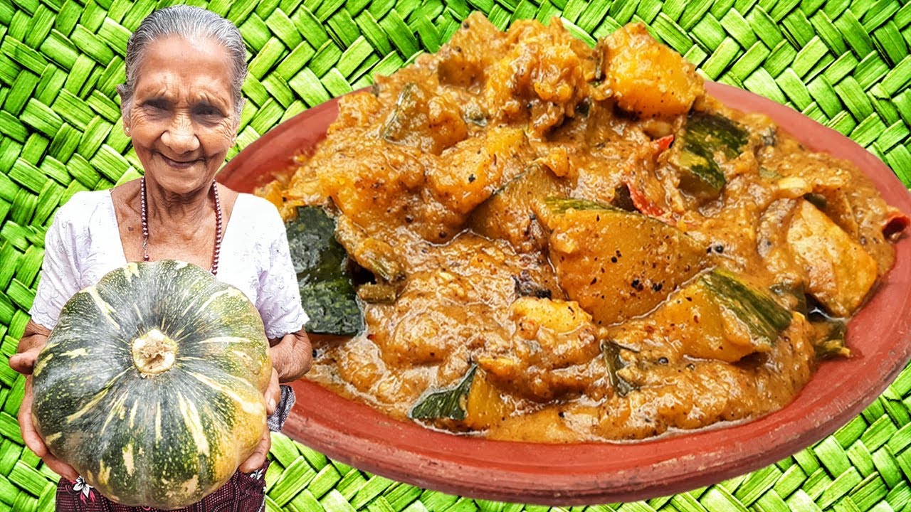 Black Pumpkin Curry - Wattakka Kalu Pol Curry