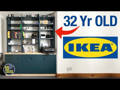 Ikea Hack! I Made these Shelves from 32 Year Old Billy Bookcases [video 532]