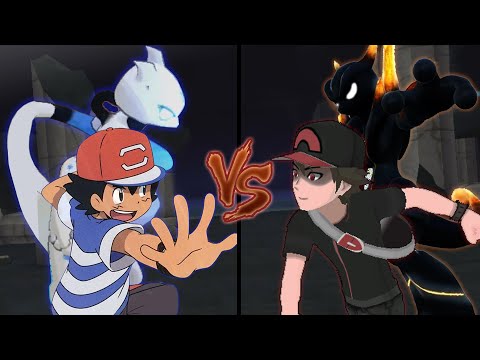 Pokemon Legendary Battle: Celestial Mewtwo Vs Shadow Mewtwo (Ash Vs Dark Red )