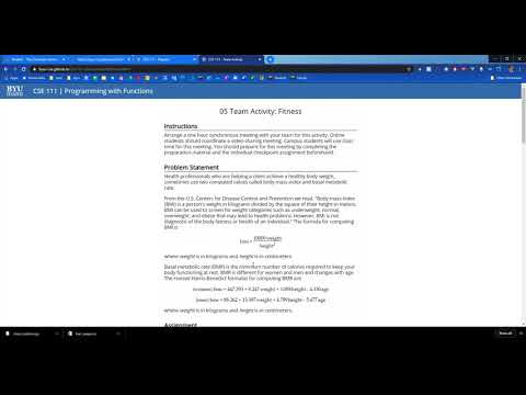 CSE111 W05 Team Intro