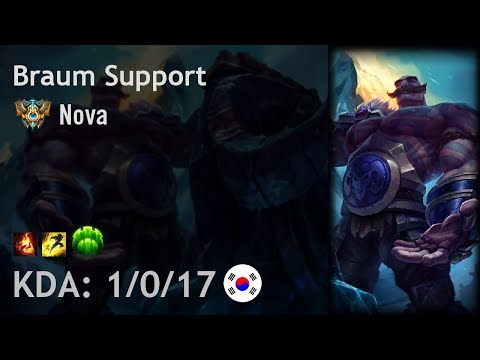 Braum Support vs Tahm Kench - Nova - KR Challenger Patch 8.2