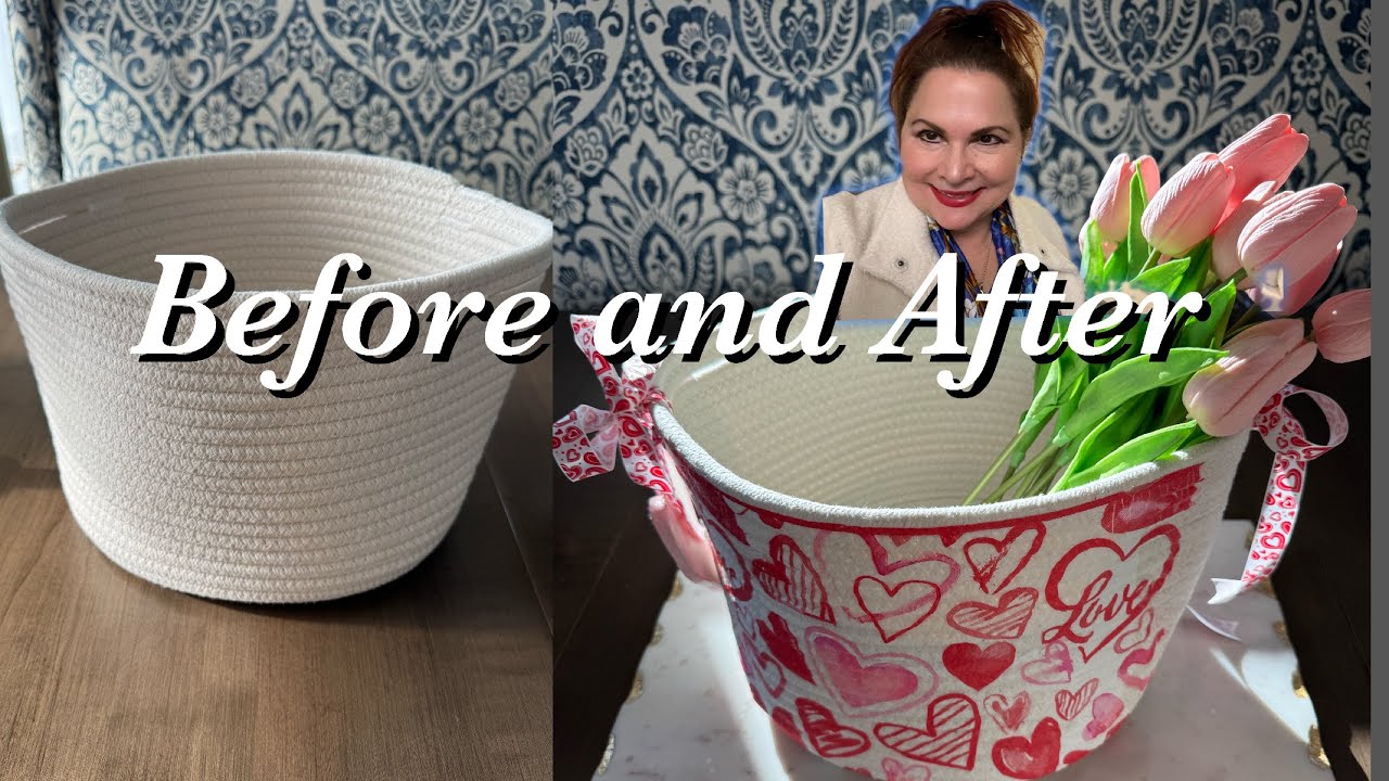 Decoupage Napkin Basket