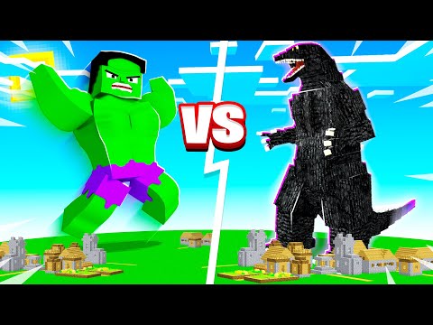 BeckBroJack - HULK vs GODZILLA MINECRAFT MOB BATTLE! (insane)