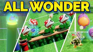 All WONDER Effects - Mario Tennis Fever (Wonder Court)