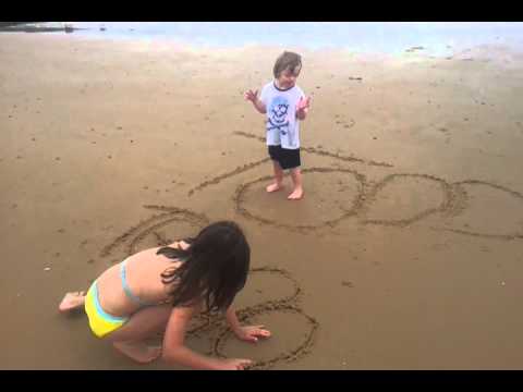 Todd and Teagan on the beach