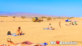 Strandwandeling in Maspalomas, Gran Canaria, 21 oktober 2021. Ga met me mee naar de bergen en de zee. We nemen je mee door het prachtige Gran Canaria.