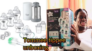 Unboxing my tommee tippee bottle gift set||newborn essentials|| +review