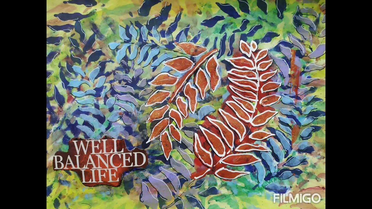 Intuitive /Spontaneous art using single stencil