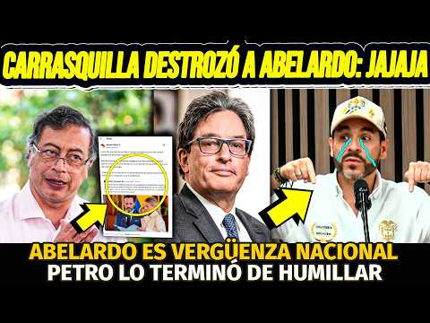 ABELARDO DESTROZADO: CARRASQUILLA ESTALLÓ EN SU CONTRA: 