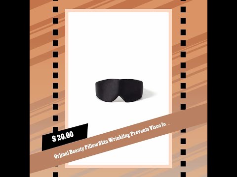 $20.00| Orjinal Beauty Pillow Skin Wrinkling Prevents Visco foam Orthopedic Neck Hern...