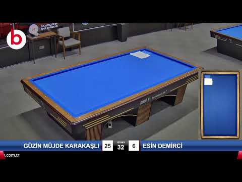 GÜZİN MÜJDE KARAKAŞLI & ESİN DEMİRCİ Bilardo Maçı - 2023 KADINLAR FİNAL ETABI-1.TUR