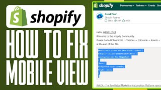 How to Fix Mobile View on Shopify 2024 (Updated)