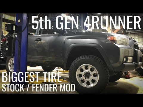 Größter Reifen des 4Runner der 5. Generation – Kotflügelverkleidungsmod