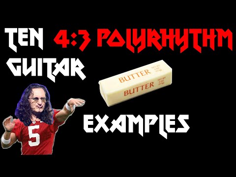 Ten 4:3 Polyrhythm Guitar Examples Lesson Preview