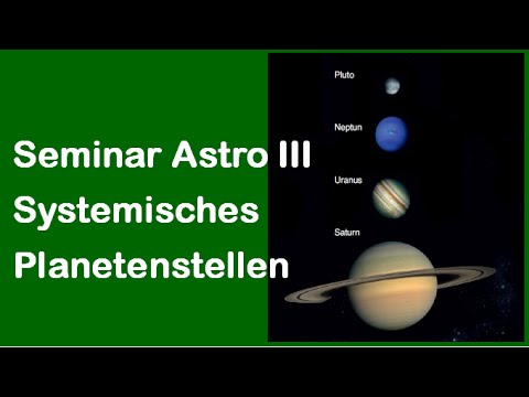 Seminar Astro III: Systemisches Planetenstellen mit Uranus, Neptun und Pluto