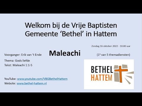 Gods liefde (Maleachi 1/5)