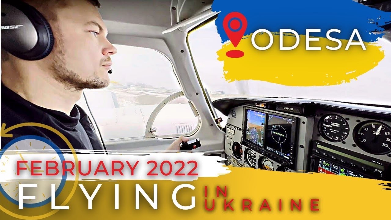 Flying in Ukriane. February 2022. Piper Navajo. UKOO – Odessa INTL