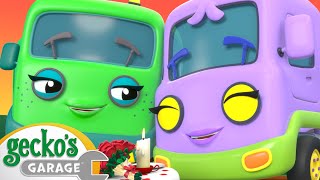 Truck Valentines Day 😍🥰 | GECKO'S GARAGE 🐸 | Old MacDonald's Farm | Vehicle Cartoons for Kids