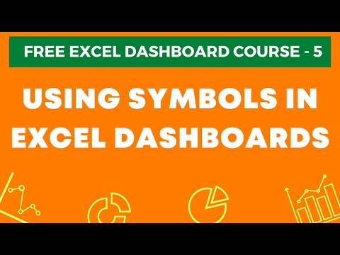 Excel Dashboard Course 5 Using Symbols in Excel Dashboards