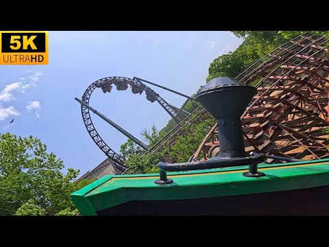 On-ride point of view of Thunderation